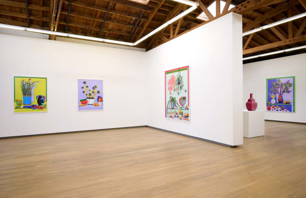 Orange Sunrise With Flowers, Fruit, and Vessels, Nazarian / Curcio, Los Angeles, CA, 2024.