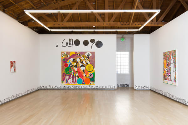 Trenton Doyle Hancock, An Ingénue’s Hues and How to Use Cutty Black Shoes, 2019, Shulamit Nazarian, Los Angeles, installation view