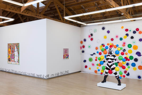 Trenton Doyle Hancock, An Ingénue’s Hues and How to Use Cutty Black Shoes, 2019, Shulamit Nazarian, Los Angeles, installation view