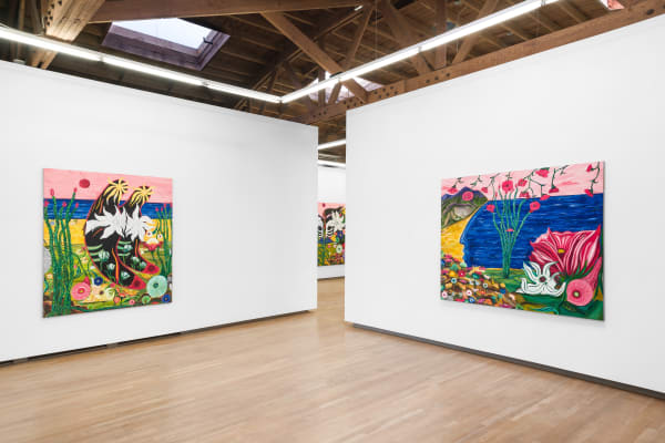 Installation view, Daniel Gibson: Valley of the Moon, Shulamit Nazarian, Los Angeles, November 13, 2021 – January 8, 2022.