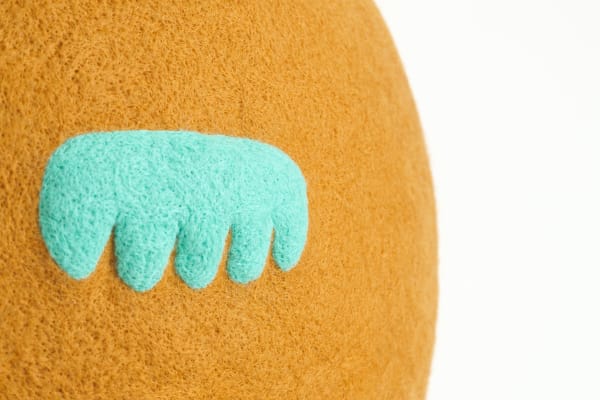 Contemplating Chestnut Shapeshifter Mint Green Lashes Masako Miki Shulamit Nazarian Detail