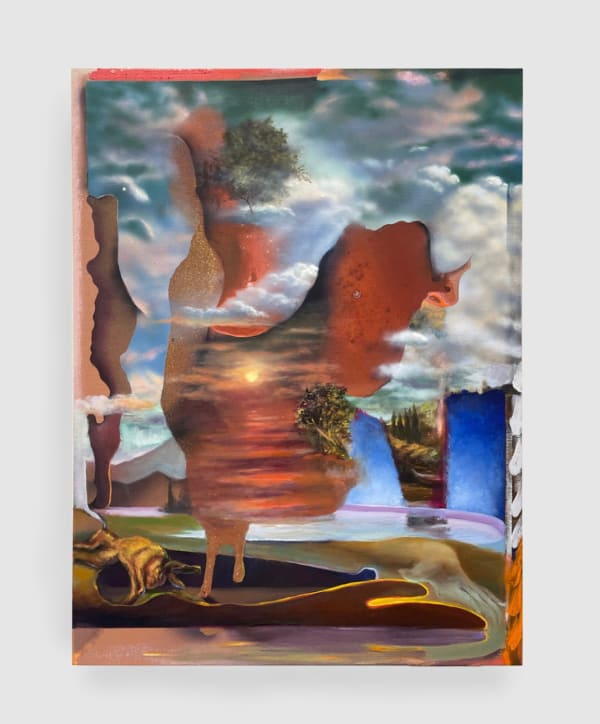 Annie Lapin Huntings, 2022 Acrylic and oil on canvas 39 x 31 in 99.1 x 78.7 cm