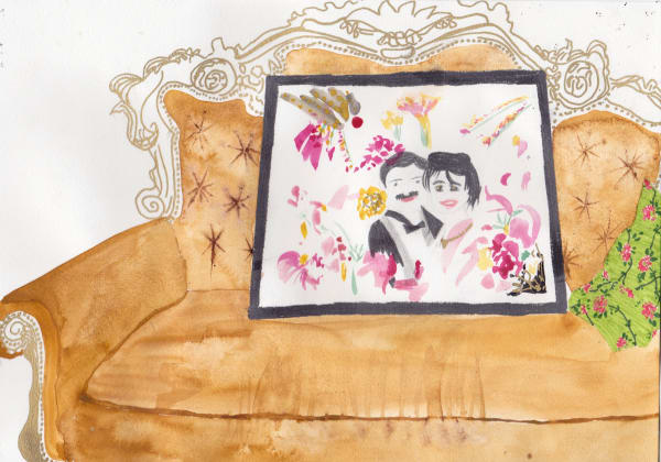 Elham Rokni, Mehrdad on the Couch, 2015