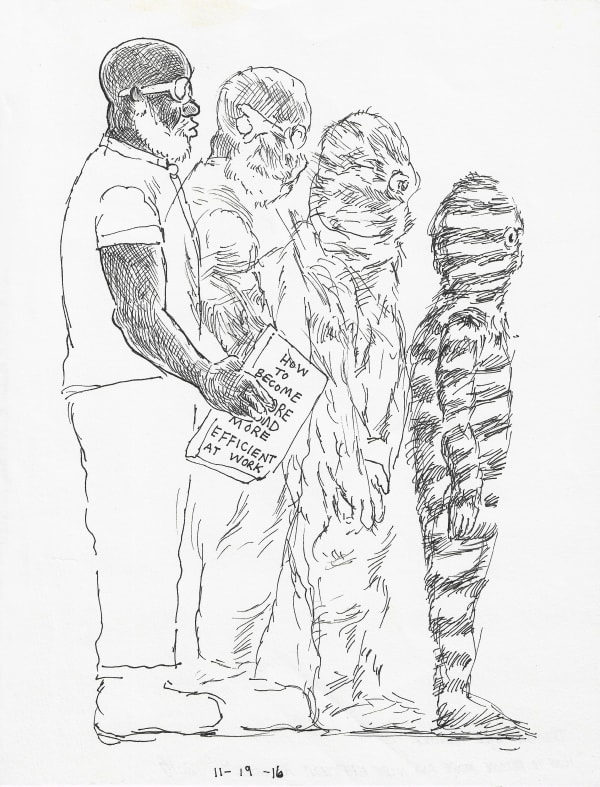 Trenton Doyle Hancock, How to Become More and More Efficient at Work, 2016