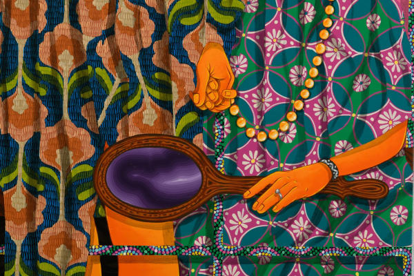 Amir H. Fallah Urn, 2022 acrylic on canvas 72 x 48 in 182.9 x 121.9 cm