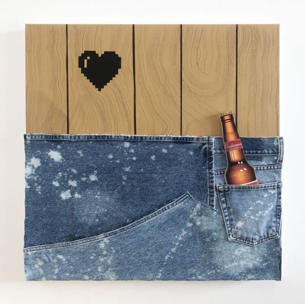Wendy White. Jeans Panel (Budweiser), 2019