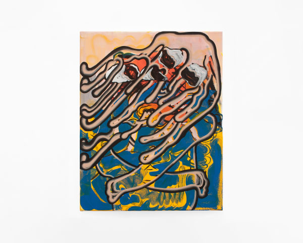 Bridget Mullen, Hard Rocks, 2018, Flashe on canvas, 20 x 16 in