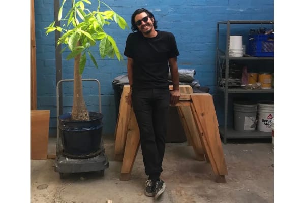 Daniel Gibson in his studio