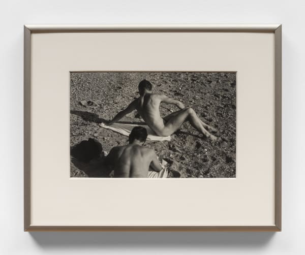 PaJaMa, George Tooker and Jared French, Provincetown, n.d. Vintage silver print. Framed: 8 ¼ x 10 ¼ in. Artwork: 4 ¼ x 6 ¾ in. Courtesy of DC Moore Gallery, New York and Shulamit Nazarian, Los Angeles.