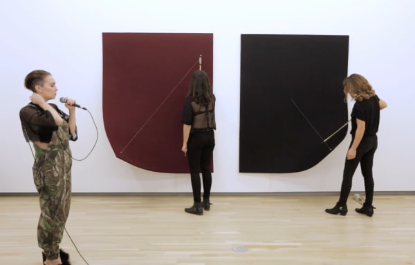 Fielded, Naama Tsabar, and Sarah Strauss performing 'Works on Felt'