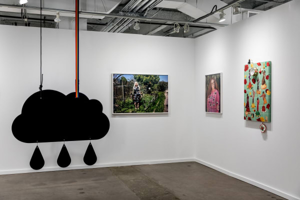 Amir H. Fallah, Genevieve Gaignard, and Wendy White, Dallas Art Fair, 2018