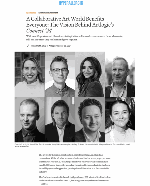 Artlogic Connect 2024