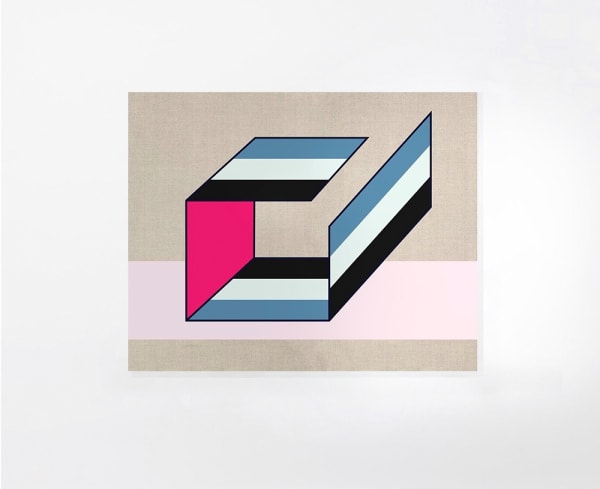 On Being Blue, A Philosophical Enquiry No.7/3 (William Gass), 2015Tempera on linen, 127 x 160 cm