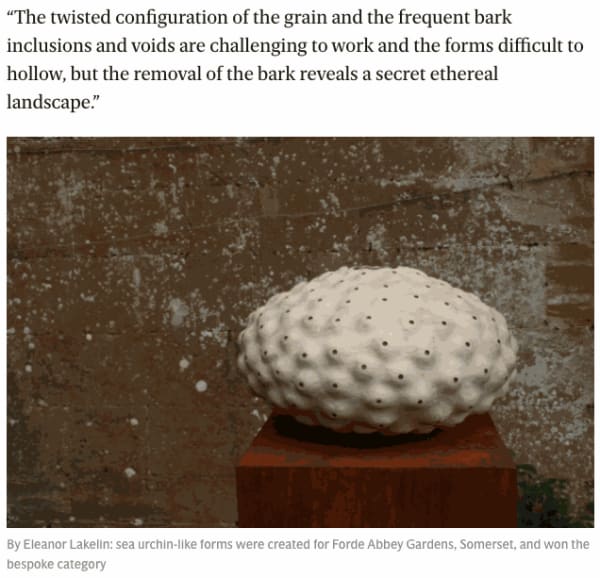 Going with the grain: wood is the interiors material of 2017, as this award celebrating innovative designer makers shows