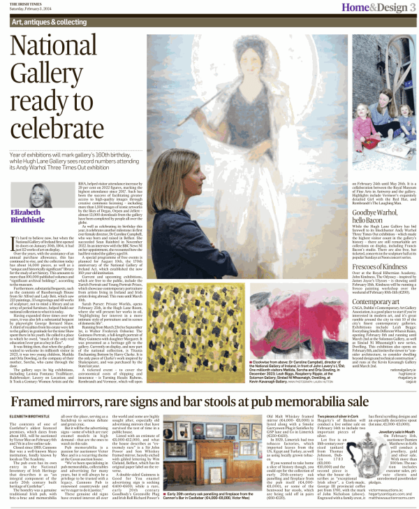 Irish Times: Art, antiques & collecting