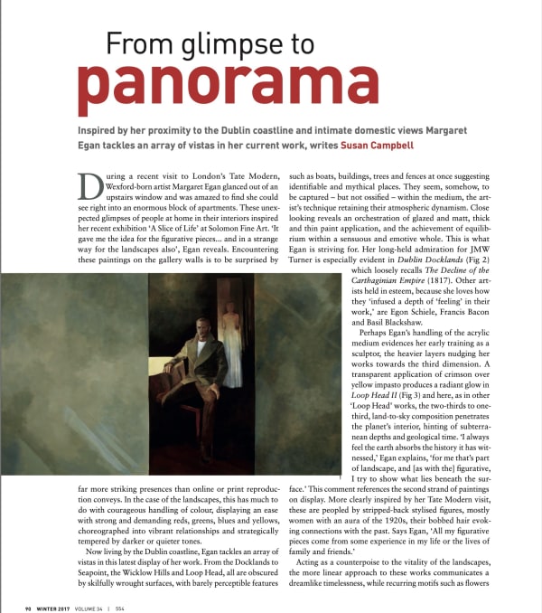 Margaret Egan: From Glimpse to Panorama