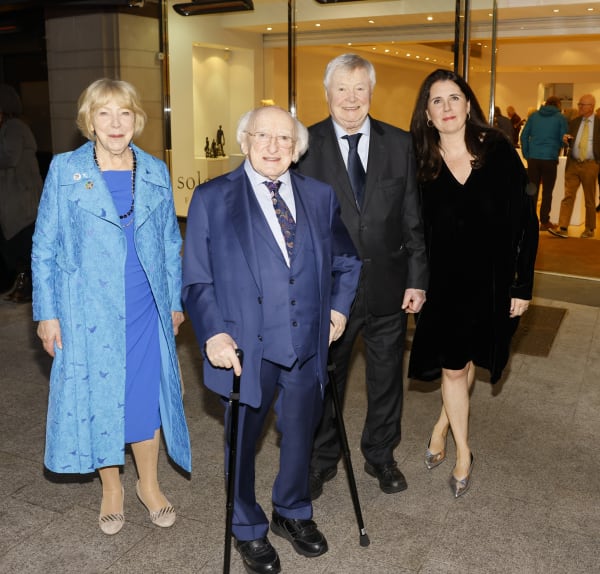 PRESIDENT MICHAEL D HIGGINS ATTENDS JOHN BEHAN OPENING 