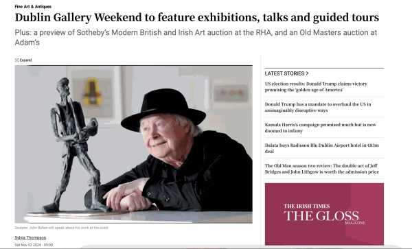 Dublin Gallery Weekend to feature exhibitions, talks and guided tours