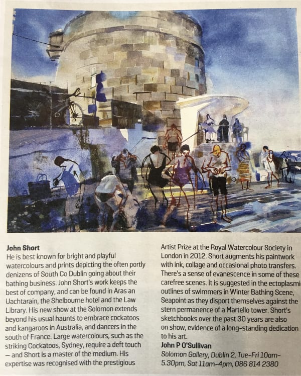 John Short: Sunday Times Review, Culture Magazine: John O'Sullivan critic
