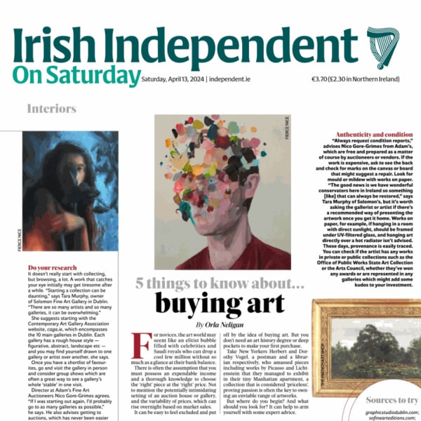 Five things to know about...buying art