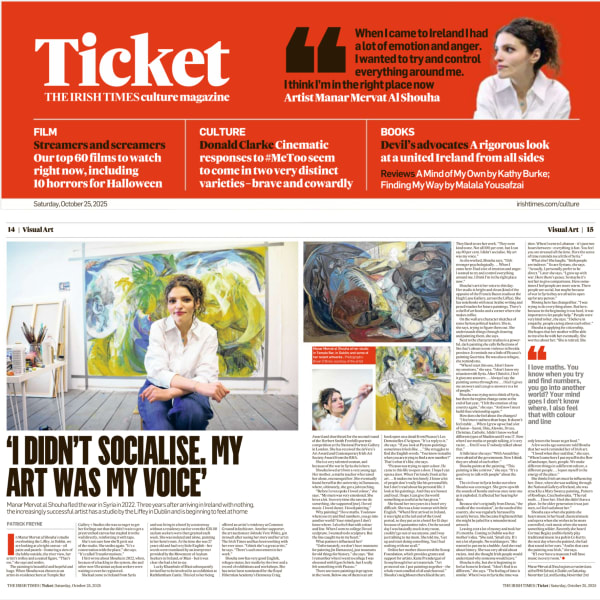 ‘I DIDN’T SOCIALISE. MY ART WAS MY VOICE’