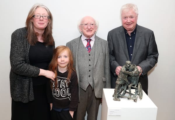 Deirdre Behan, Charles Figgis, President Michael D. Higgins & John Behan RHA