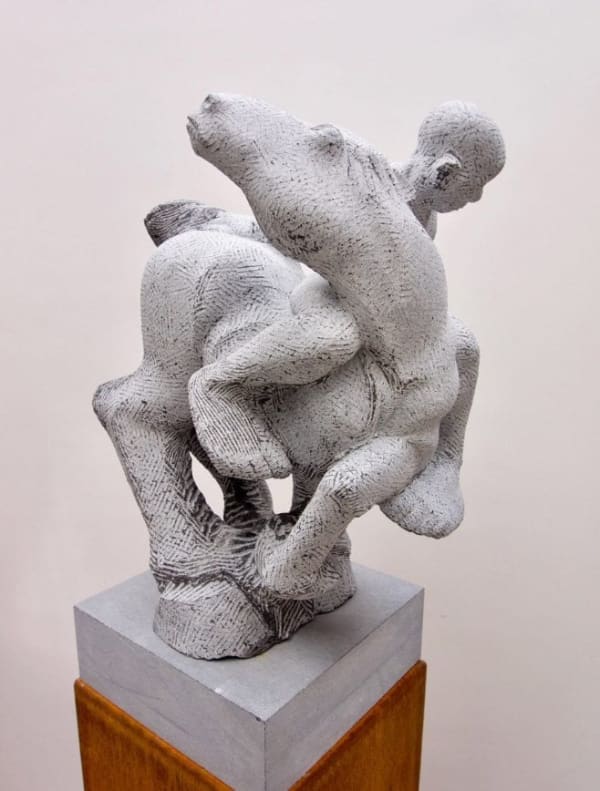 Michael Quane RHA Falling Horse and Rider Kilkenny limestone