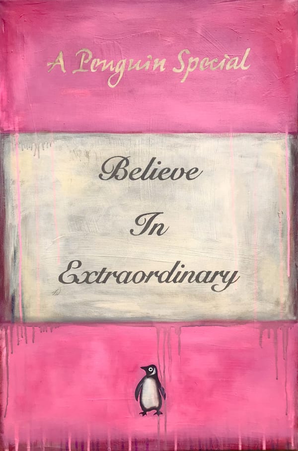 Storm-Text-Art-Penguin-Book-Covers-Believe-In Extraordinary-Connor-Harland-Miller-McQueen-Manor-Gallery