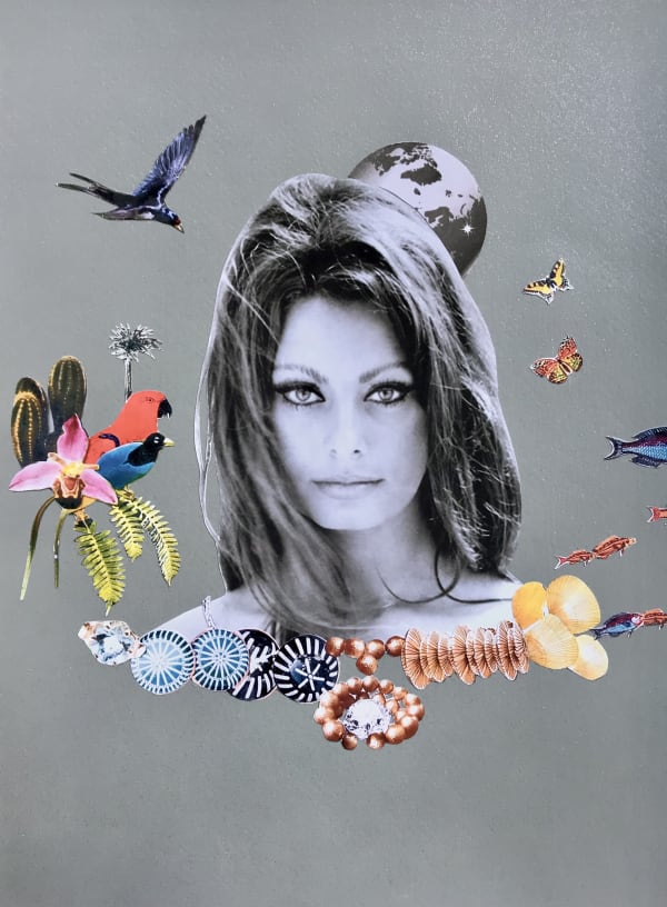 Criscuolo-Oyster-Castaway-Actress-Sophia-Loren-Icon-Collage-Art-Manor-Gallery-Exeter-Devon-Topsham
