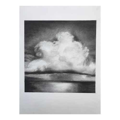 sophia-lynch-artist-drawing-Manor-Gallery-Thurlestone-Exeter-Topsham-Black-White-clouds