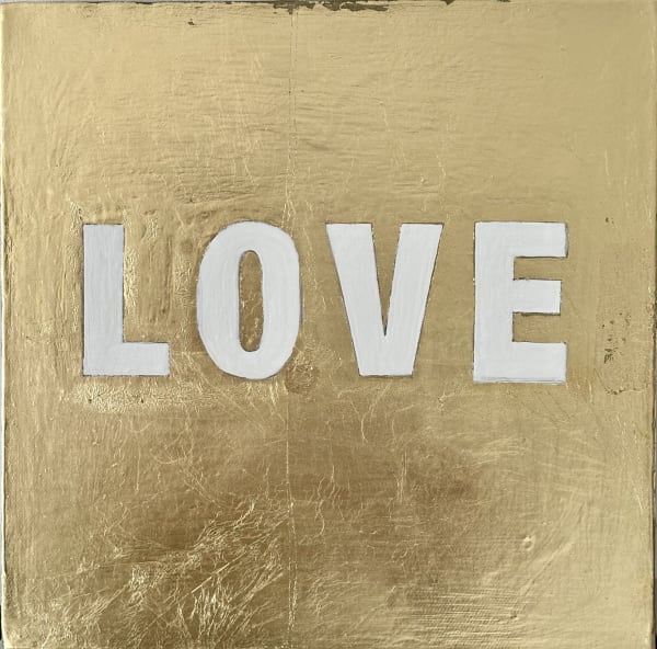 Bella-Wild-Manor-Gallery-Love-Positive-Psychology-Contemporary-Word-Text-Art-Motivational-Gold-Leaf-Connor-Harland-Miller-McQueen-Exeter