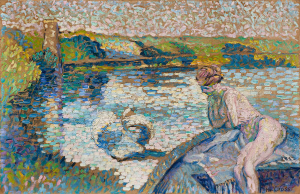 Jeune femme et le cygne