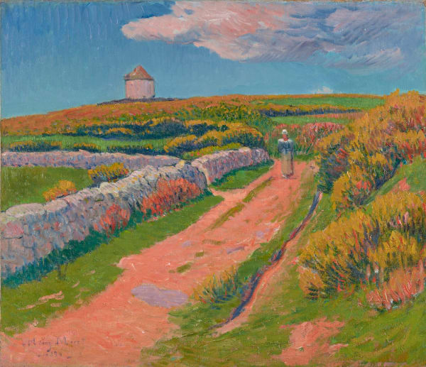 Henry Moret Le chemin rose, 1894 Oil on canvas 45.7 x 53.3cm 18 x 21 inches Signed and dated lower left Henry Moret 1894