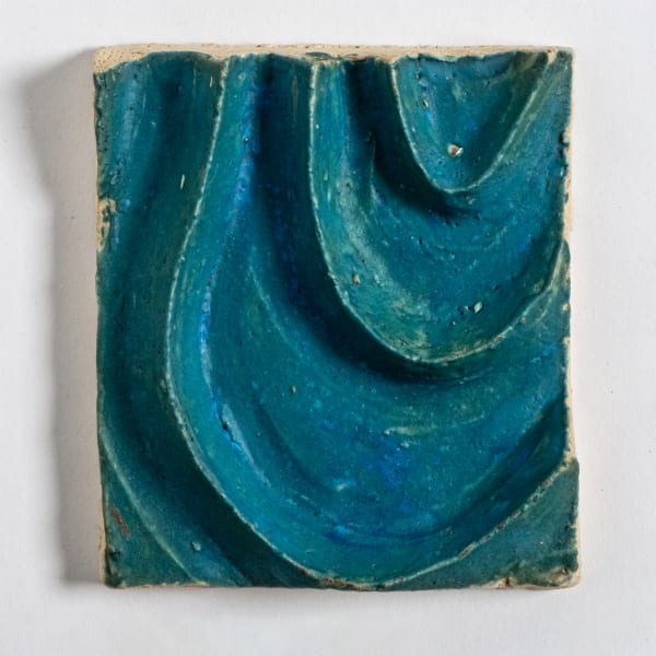 Design: Wave Glaze: Turquoise with Cobalt