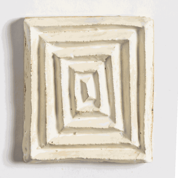 Design: Squares Glaze: Ivory