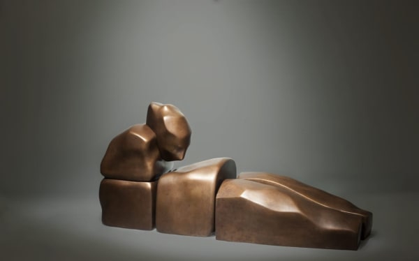Self Assembling, 2019 bronze 100 X 30 X 35. 1/4
