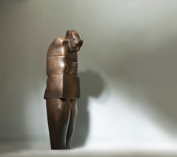The Meditator, 2019 Bronze, 100 X 30 X 35. 1/4