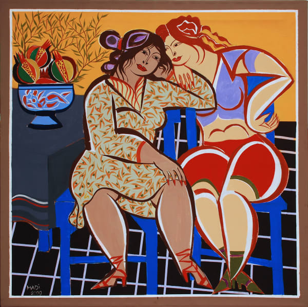 Hussein Madi, Untitled, 130x130, 2009, acrylic on canvas
