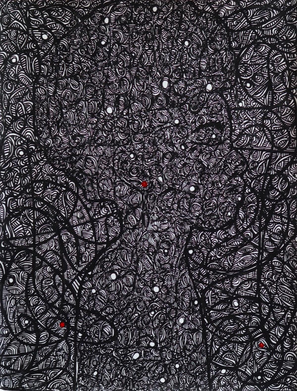 I see you from a distance series #002, 2017 Acrylic on canvas 50 x 65 cm