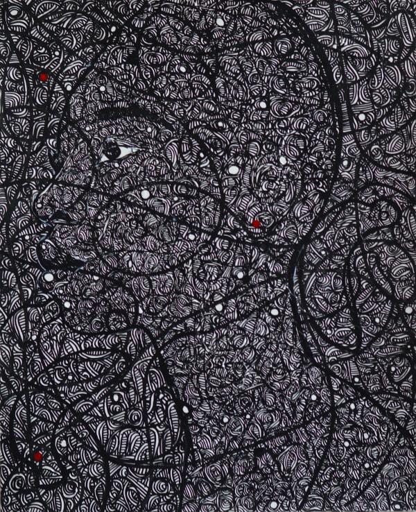 I see you from a distance series #007, 2018 Acrylic on canvas 50 x 65 cm