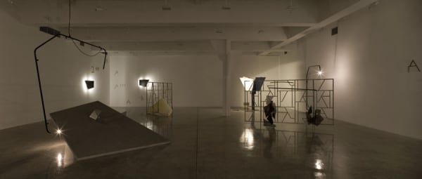 Boyce installation image at TBG NY, chimney sculptures