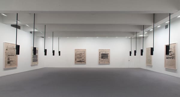 Susan Philipsz installation, part file score at TBG