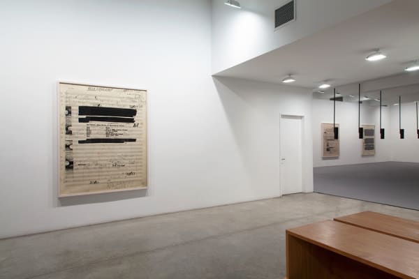Susan Philipsz installation, part file score at TBG