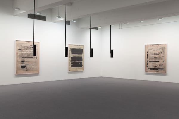 Susan Philipsz installation, part file score at TBG