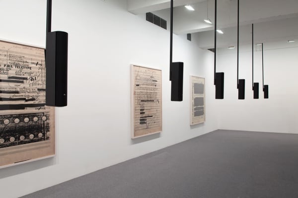 Susan Philipsz installation, part file score at TBG