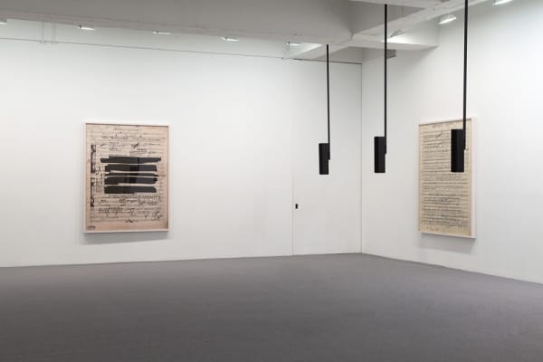 Susan Philipsz installation, part file score at TBG