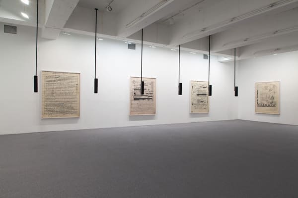 Susan Philipsz installation, part file score at TBG