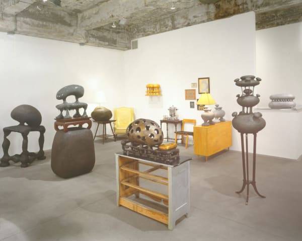 Charles Long installation view at TBG, collection of sculptures