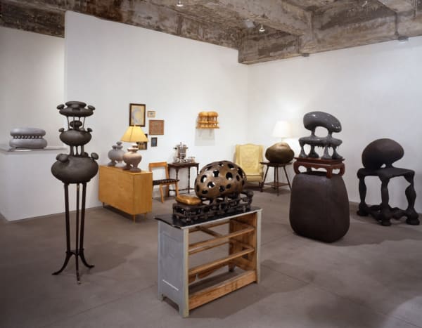 Charles Long installation view at TBG, collection of sculptures