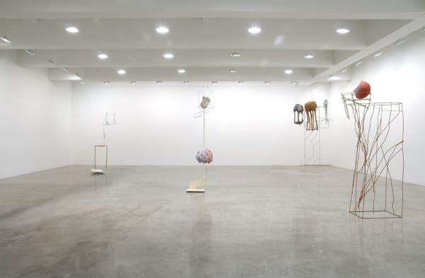 Charles Long installation view at TBG, sculptures
